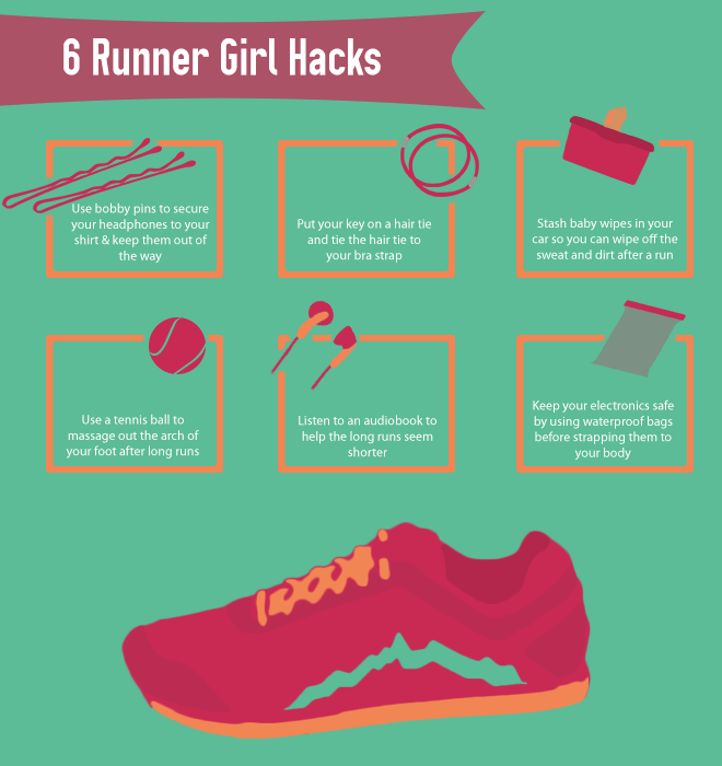 runner girl hacks infographic