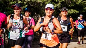 Women running a half marathon race