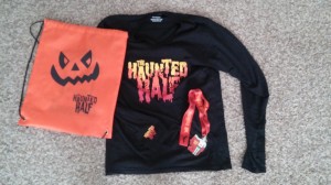 Swag from the Halloween 5K